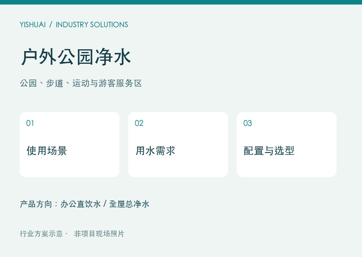 户外公园净水应用资料